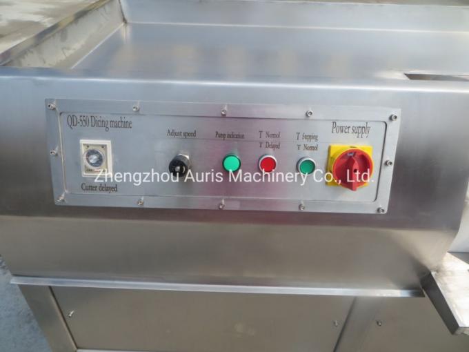 Rindfleisch-Hammelfleisch-Fleisch-Gemüse-Schneider des Schweinefleisch-300-500kg/H, der Frischfleisch-gefrorene Fleisch-Schneidmaschinen-Schneidemaschine schneidet