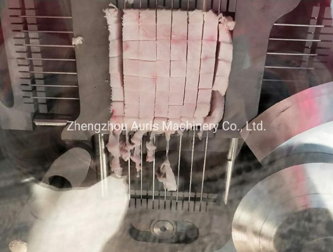 Rindfleisch-Hammelfleisch-Fleisch-Gemüse-Schneider des Schweinefleisch-300-500kg/H, der Frischfleisch-gefrorene Fleisch-Schneidmaschinen-Schneidemaschine schneidet