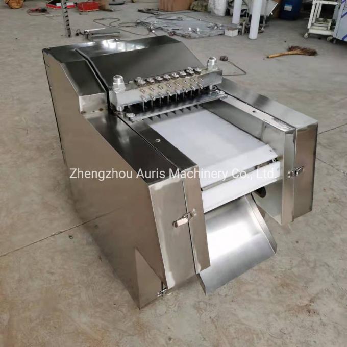 Automatischer Brathühnchen-Würfel-Schneider-ganzes Fleisch und Knochen-Schneidemaschine-Steak-Lamm-Hieb-würfelnde Maschine