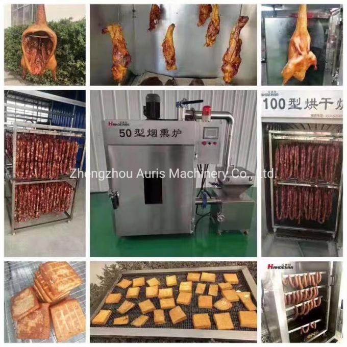 Automatisches Räucherhaus für Schweinefleisch-Hühnerrindfleisch-Steak-Hühnerhieb-Lamm-Hieb-Schweinsrippchen-Raucher-Rauchmaschine