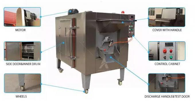 Nahrungsmittelkaffee-Acajounuss-Kakao Bean Roasting Machine Roaster