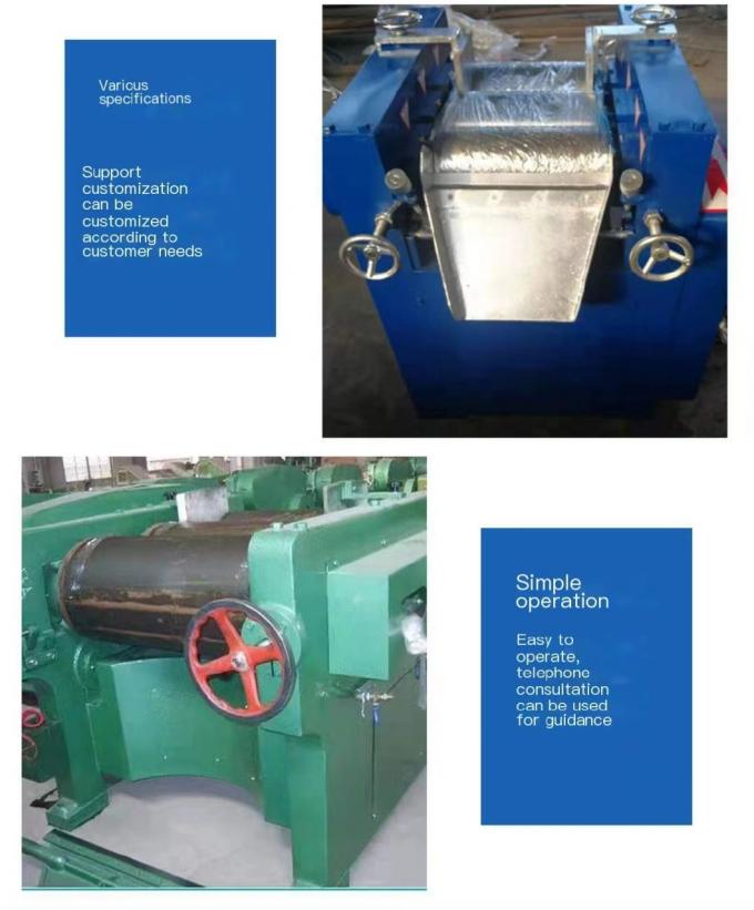 Drei Rollen-dreifache Rollen-Schleifmaschine-oder Schokoladen-Schleifer-Ink Roll Dyeing-Maschine 5