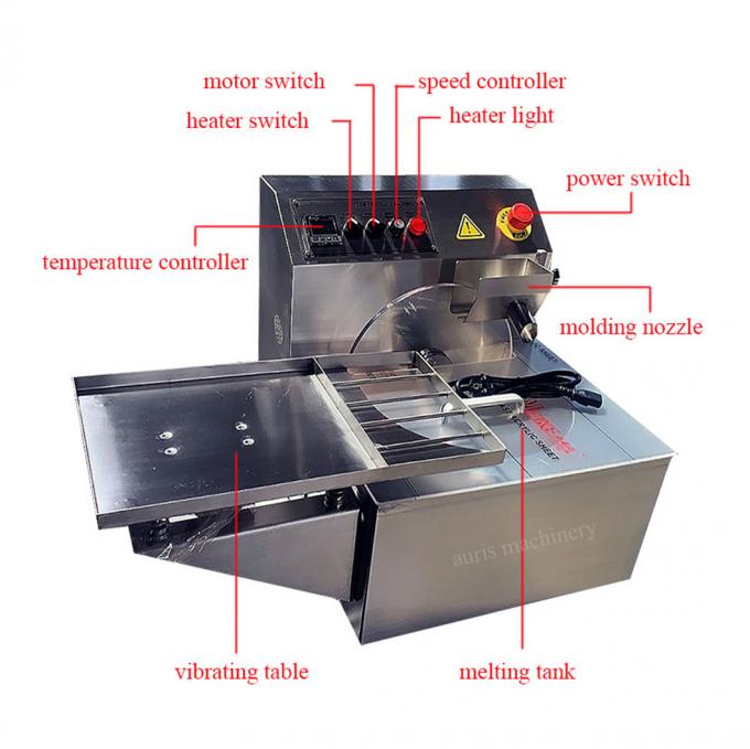 Kleine Schokolade 8kg 15kg, die Maschinen-Temperament-Schokoladen-Maschine mildert