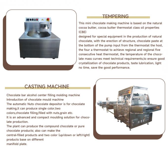 Schokolade 500kg H, die niederlegende Maschine Maschinen-kleine Mini Chocolates mildert 6