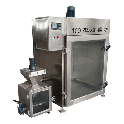 der Reihen-100kg Futterfisch-Rauchmaschine Fleisch-der Rauchmaschine-30kw