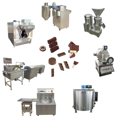 reibende Kakao-Schokolade 500kg/H Bean To Bar Chocolate Machine, die Maschinerie verarbeitet