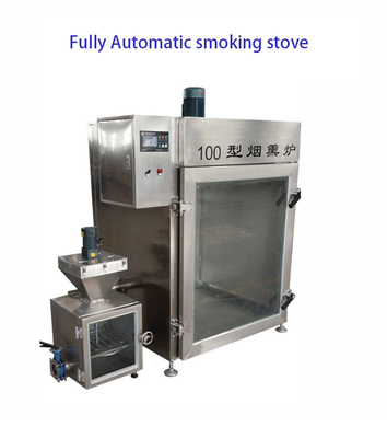 der Reihen-100kg Futterfisch-Rauchmaschine Fleisch-der Rauchmaschine-30kw