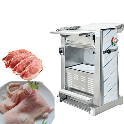 automatische Fleisch-Schneidemaschine-fetthaltige Schweinefleisch-Haut-Schälmaschine des Schwein-750w