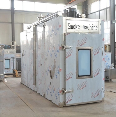 Rauchmaschine PLC 100kg des Fleisch-380v Reihen-industrieller Rauch-Haus-Ofen