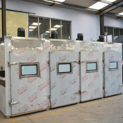 Rauchmaschine PLC 100kg des Fleisch-380v Reihen-industrieller Rauch-Haus-Ofen