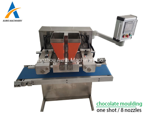 Beschichtende Schokoladen-niederlegende Linie 6PCS Min Chocolate Pouring Machine 304ss