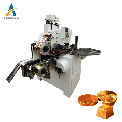 Auris-Schokoladen-Verpackungsmaschine 160pcs Min Coin Chocolate Wrapping Machine
