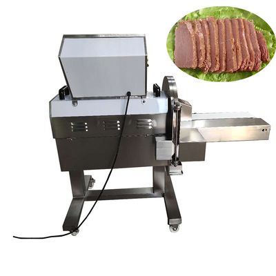 Gekochte Fleisch-würfelnde Schneidemaschine-Hühnerbrust-stoßartige Schneidmaschine 0,77 Kilowatt