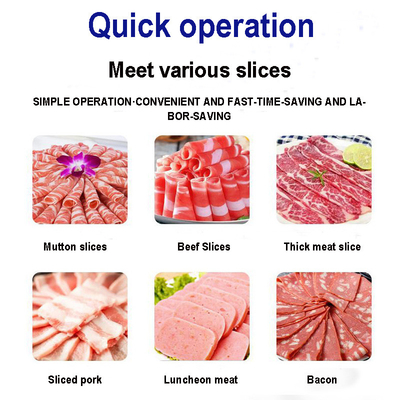 Gefrorene Rindfleisch-Rollenstück-Schneider-Maschine kühlte das Hammelfleisch, das einfrierendes 550w hackt