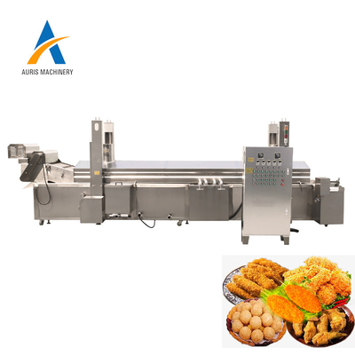 Maschine der Bratpfannen-SUS304 für kleine knusperige Kartoffel Chips Meat Continuous Frying Line
