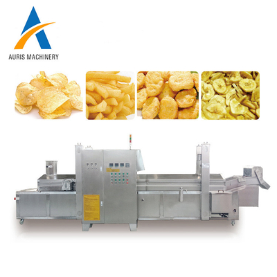 Maschine der Bratpfannen-SUS304 für kleine knusperige Kartoffel Chips Meat Continuous Frying Line