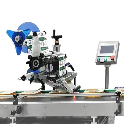 Automatische flache Etikettiermaschinen verdoppeln Etikettiermaschine der Gemüsefrischhaltefolie