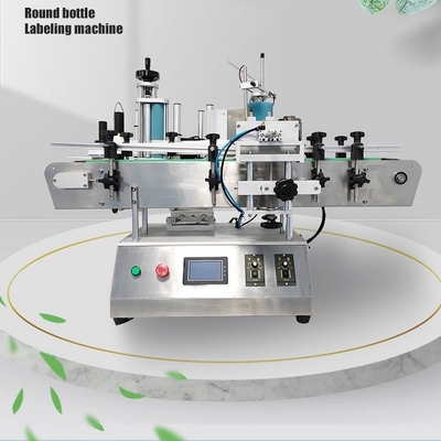 Automatische Tabellen-Art kleiner runde Flaschen-Aufkleber-Etikettiermaschine des ätherischen Öls
