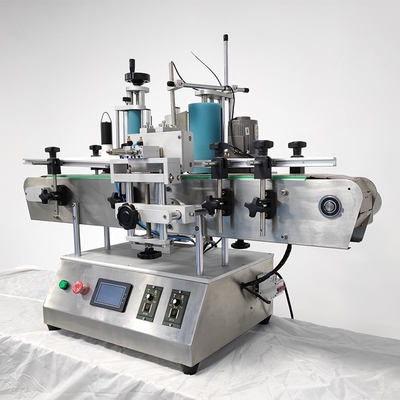 Automatische Tabellen-Art kleiner runde Flaschen-Aufkleber-Etikettiermaschine des ätherischen Öls