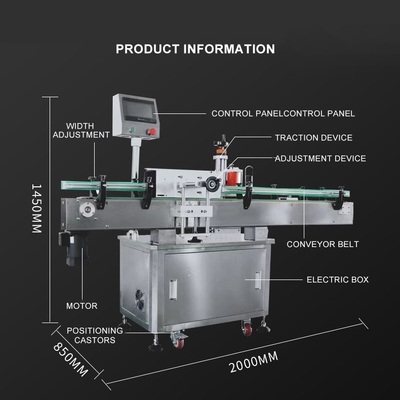 Automatischer Etikettiermaschineflaschenaufkleberapplikator der Aufkleberflasche für Plastikglasbehälter