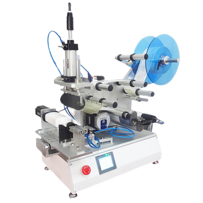 Multifunktionsdrehetikettiermaschinen halbautomatisch ringsum doppelseitige Etikettiermaschine der flachen Flasche